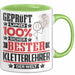 Kletterlehrer Geschenk Lustiger Spruch für Kletterlehrer Geschenkidee Bester Kletterlehrer Der Welt Grün Trendation