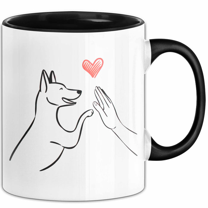 Labrador Retriever Hund Tier Tasse Geschenk Lustige Geschenkidee Spruch Schwarz Trendation