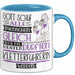 Kletterführerin Geschenk Becher Tasse Gott Schuf Alle Menschen Gleich Nur Die Besten Durfeten Kletterführerin Werden Geschenkidee Lustig Blau Trendation