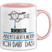 Geschenk für Abenteuerfilmerin Tasse Lustige Geschenkidee Geburtstag Ich Bin Abenteuerfilmerin Ich Darf Das Rosa Trendation
