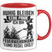 Feuerwehrmann Tasse Geschenk Ruhig Bleiben Ich Bin Feuerwehrmann Und Regel Das Geschenkidee Feuerwehr Rot Trendation