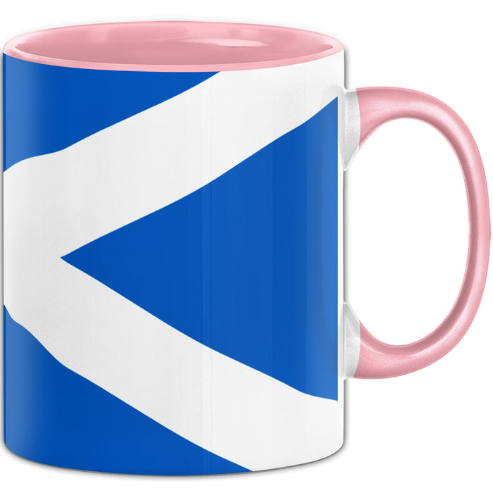 Schottland Flagge Tasse Geschenk Fußball-Fans Europa 3D Alloverprint Rosa Trendation