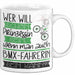 BMX-Fahrerin Tasse Geschenk Spruch Wer Will Schon Prinzessin Sein Wenn Man Auch BMX-Fahrerin Sein Kann Weiß Trendation
