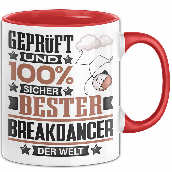 Breakdancer Geschenk Lustiger Spruch für Breakdancer Geschenkidee Bester Breakdancer Der Welt Rot Trendation