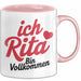 Rita Tasse Geschenk Ich Bin Vollkommen Rita Geschenkidee Geburtstag Rosa Trendation