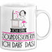 Geschenk für Sounddesignerin Tasse Lustige Geschenkidee Geburtstag Ich Bin Sounddesignerin Ich Darf Das Weiß Trendation