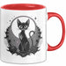 Goth Fan Tasse Geschenkidee für Freunde düsterer Ästhetik Rot Trendation