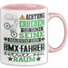 BMX-Fahrer Geschenk Tasse Lustiger Spruch Erheben Sie Sich Der BMX-Fahrer Betritt den Raum Rosa Trendation