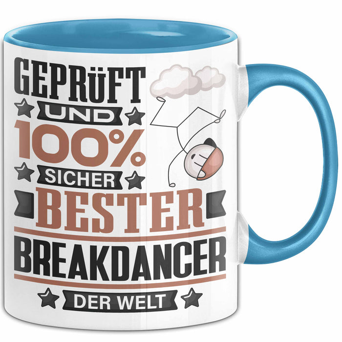 Breakdancer Geschenk Lustiger Spruch für Breakdancer Geschenkidee Bester Breakdancer Der Welt Blau Trendation