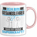 Gesangslehrer Tasse Geschenk für Gesangslehrer Geburtstag Lustiger Spruch Kaffee-Becher Was Ist Deine Superkraft Rosa Trendation