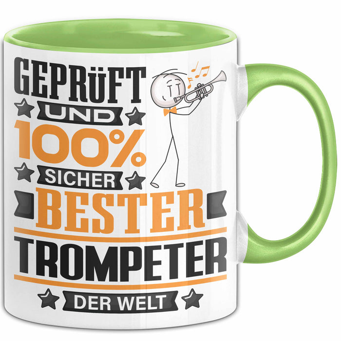 Trompeter Geschenk Lustiger Spruch für Trompeter Geschenkidee Bester Trompeter Der Welt Grün Trendation