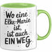 Elke-Marie Tasse Geschenk Wo Eine Elke-Marie Ist Ist Auch Ein Weg Geschenkidee Becher mit Name Grün Trendation