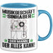 Musikgeschäftsinhaber Tasse Geschenk für Musikgeschäftsinhaber Der Mann Der Alles Kann Geschenkidee zum Geburtstag Blau Trendation