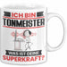 Tonmeister Tasse Geschenk für Tonmeister Geburtstag Lustiger Spruch Kaffee-Becher Was Ist Deine Superkraft Weiß Trendation