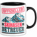 Ski Tasse Geschenk Grafik Offizieller Skihasen Betreuer Becher Schwarz Trendation