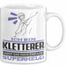 Kletterer Geschenk Tasse Ich Bin Kletterer Aber Sag Doch Einfach Superheld Lustige Geschenkdiee für Kletterer Kaffee-Becher Weiß Trendation