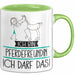 Geschenk für Pferdefreundin Tasse Lustige Geschenkidee Geburtstag Ich Bin Pferdefreundin Ich Darf Das Grün Trendation