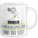 Handballspielerin Tasse Geschenk Ich Bin Handballspielerin Und Du So Geschenkidee Lustiger Spruch Becher Weiß Trendation