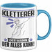 Kletterer Tasse Geschenk für Kletterer Der Mann Der Alles Kann Geschenkidee zum Geburtstag Blau Trendation
