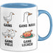 Gans Vogel Tasse Geschenk Lustige Geschenkidee Spruch Blau Trendation
