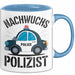 Polizist Tasse Geschenk Lustige Geschenkidee Spruch Nachwuchs Polizist Blau Trendation