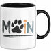 Hund Tierliebhaber Tasse Geschenk Lustige Geschenkidee Spruch Moin Schwarz Trendation