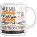 Wildtierbeobachterin Tasse Geschenk Spruch Wer Will Schon Prinzessin Sein Wenn Man Auch Wildtierbeobachterin Sein Kann Weiß Trendation