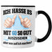 Trendation - 60. Geburtstag Tasse Frau Männer Geschenk 60er Geschenkidee 60 Mutter Vater Mann Frauen Lustig Geschenke Deko Schwarz Trendation