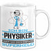 Physiker Geschenk Tasse Ich Bin Physiker Aber Sag Doch Einfach Superheld Lustige Geschenkdiee für Physiker Kaffee-Becher Weiß Trendation