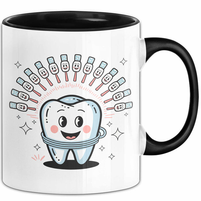 Zahnarzt Tasse Geschenk Lustige Geschenkidee Spruch Für Lächeln Macher Trendation