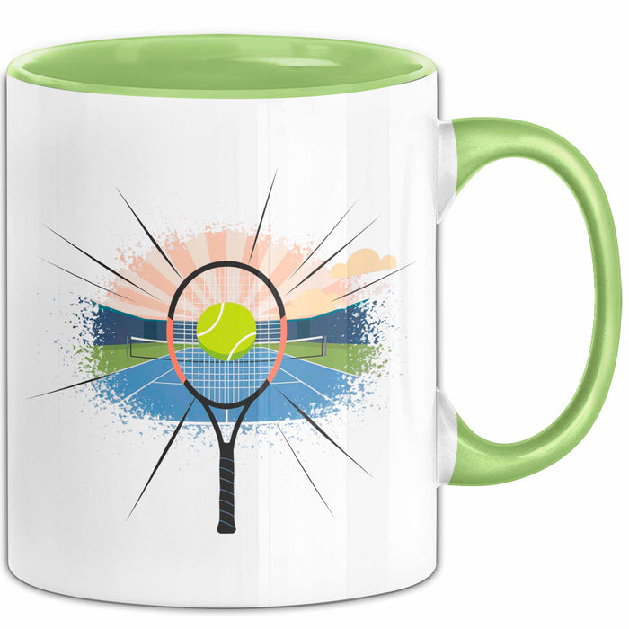 Tennisspieler Tasse Geschenk Lustige Geschenkidee Spruch Für Platz Champions Grün Trendation
