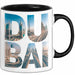 Dubai VAE Tasse Geschenk Lustige Geschenkidee Spruch Schwarz Trendation