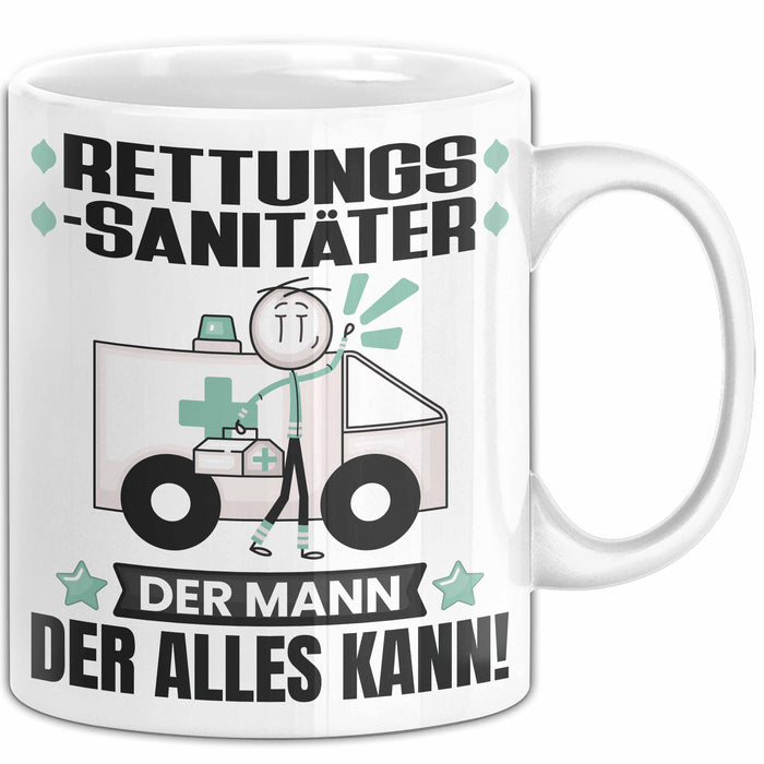Rettungssanitäter Tasse Geschenk für Rettungssanitäter Der Mann Der Alles Kann Geschenkidee zum Geburtstag Weiß Trendation