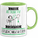 Studiomusikerin Tasse Geschenk Becher Stark Attraktiv Furchtlos Studiomusikerin Lustige Geschenkidee Grün Trendation