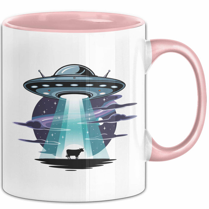 Sci Fi Liebhaber Tasse Geschenkidee für Science Fiction Fans Rosa Trendation