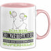 Konzertgänger Geschenk Tasse Ich Bin Konzertgänger Aber Sag Doch Einfach Superheld Lustige Geschenkdiee für Konzertgänger Kaffee-Becher Rosa Trendation