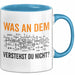 Maschinenbauingenieur Ingenieurwesen Tasse Geschenk Lustige Geschenkidee Spruch Was An Dem Verstehst Du Nicht Blau Trendation