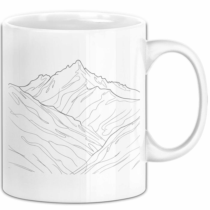 Minimalist Tasse Geschenkidee Liebhaber des einfachen Lebens Weiß Trendation