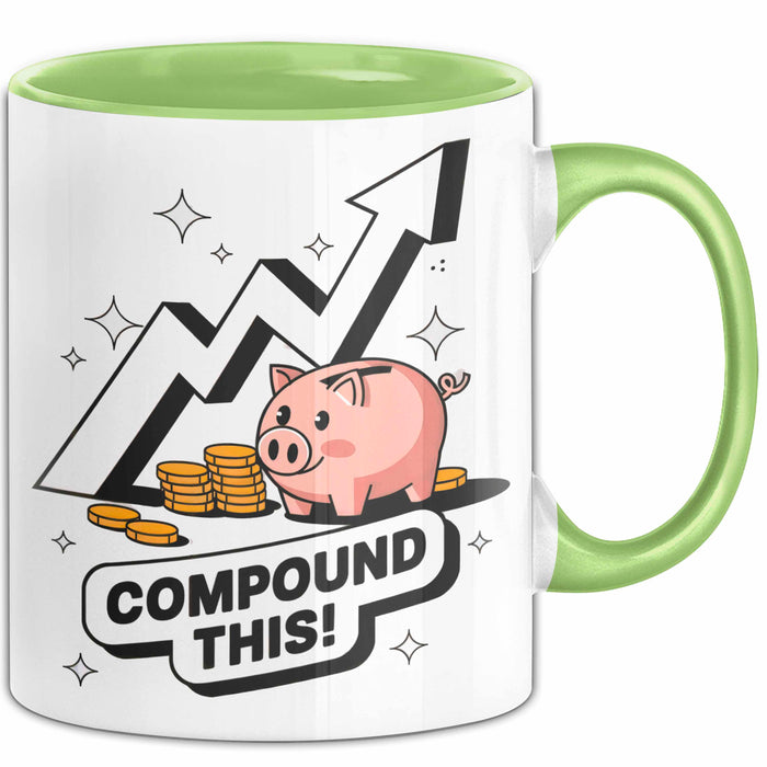 Investor Tasse Geschenk Lustige Geschenkidee Spruch Für Vermögens Erbauer Grün Trendation