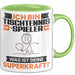 Tischtennisspieler Tasse Geschenk für Tischtennisspieler Geburtstag Lustiger Spruch Kaffee-Becher Was Ist Deine Superkraft Grün Trendation