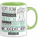 Moderatorin Geschenk Becher Tasse Gott Schuf Alle Menschen Gleich Nur Die Besten Durfeten Moderatorin Werden Geschenkidee Lustig Grün Trendation