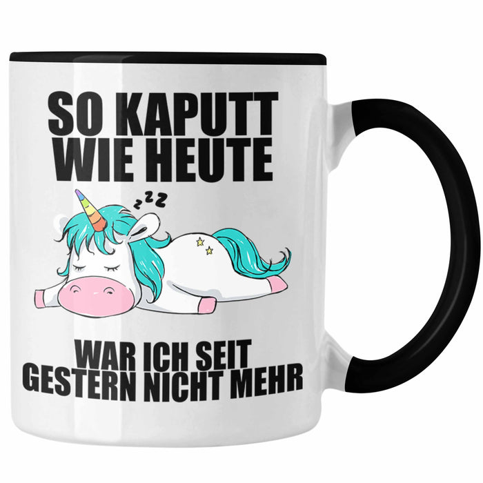 Trendation - Lustige Tassen mit Sprüchen Arbeitskollege Geschenk Kollege Mitarbeiter Geschenkidee Schwarz Trendation