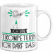 Geschenk für Trompeterin Tasse Lustige Geschenkidee Geburtstag Ich Bin Trompeterin Ich Darf Das Weiß Trendation
