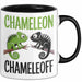 Chamäleon Tier Tasse Geschenk Chamäleon Chamäleoff Reptil Geschenkidee Lustig Trendation