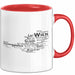 Österreich Karte Wien Wienerisch Tasse Geschenk Lustige Geschenkidee Spruch Rot Trendation