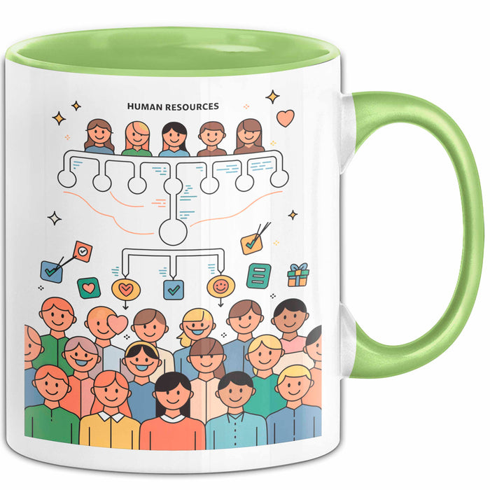 HR Manager Tasse Geschenk Lustige Geschenkidee Spruch Für Menschen Führer Grün Trendation