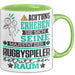 Rugbyspieler Geschenk Tasse Lustiger Spruch Erheben Sie Sich Der Rugbyspieler Betritt den Raum Grün Trendation