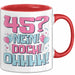 45er Geburtstag Geschenk Männer Frauen 45 Nein Doch Ohhhh Lustiger Spruch Geschenkidee Kaffee-Becher Rot Trendation