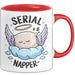 Serien Napper Tasse Geschenkidee für Schläfern Fans Rot Trendation