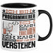 Programmierer Geschenk Tasse Geschenkidee für Programmierer Geburtstag Lustiger Spruch Ich Bin Programmierer Ich Kann Es Dir Erklären Aber Nicht Für Dich Verstehen Schwarz Trendation